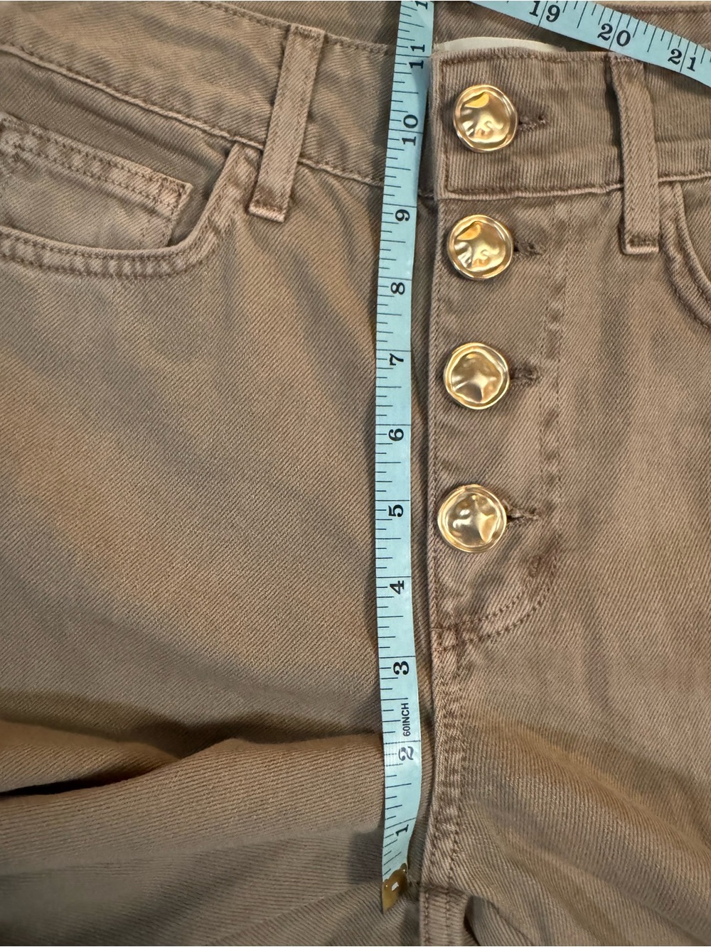 L'AGENCE Liora High-Rise Wide-Leg ankle khaki Jean - Picture 8 of 11